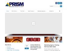 Tablet Screenshot of prismarketing.com